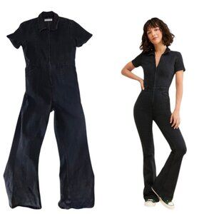 WE THE FREE BLACK JAYDE  ONE PIECE DENIM JUMPSUIT EDIUM